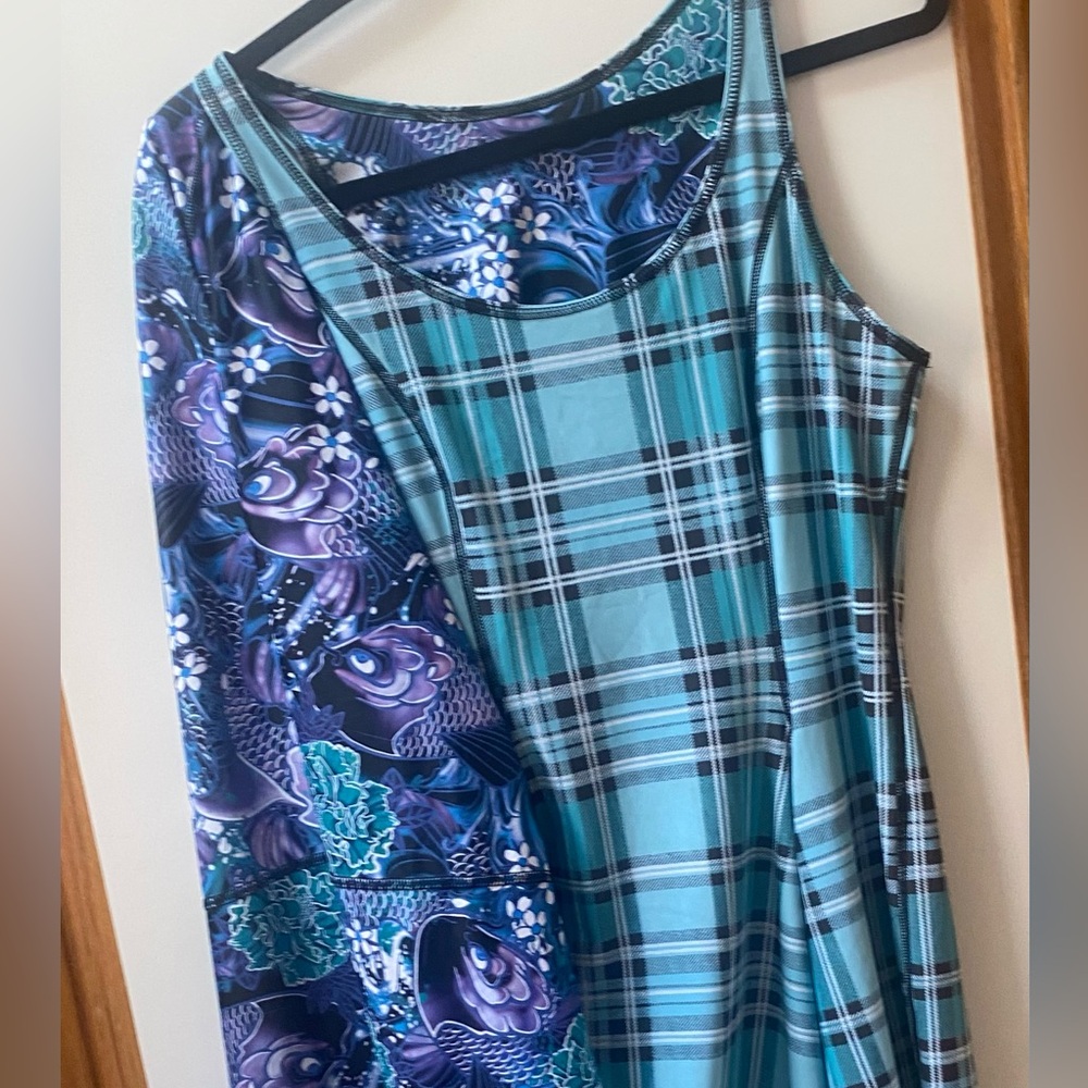 Blackmilk *limited edition* reversible skater dress purple koi